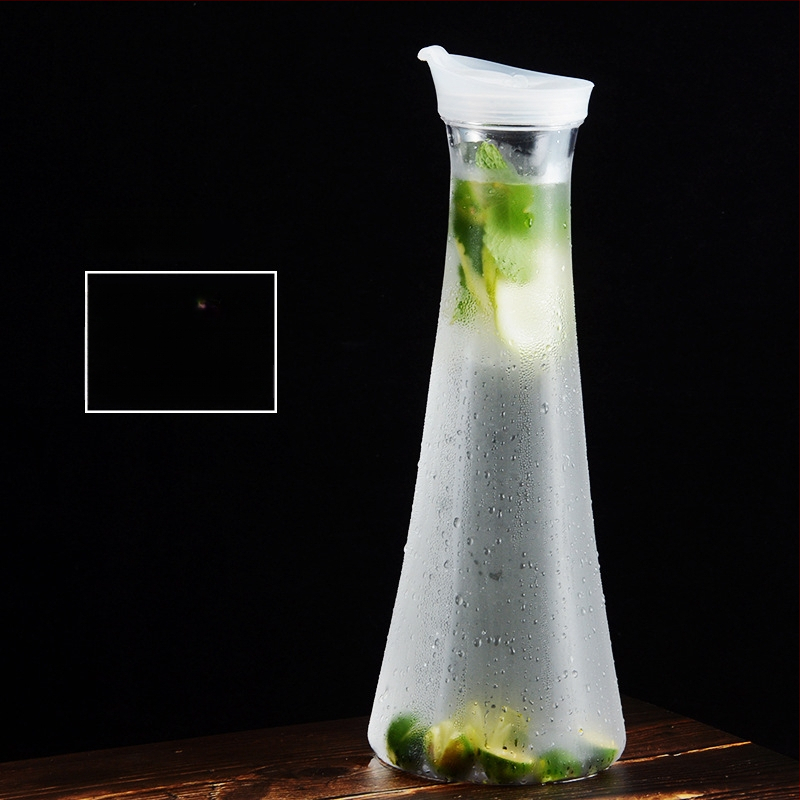 Akrilo plastikinis kaklaraiščio puodas šalto vandens butelis šalto vandens butelis kvadratinis sulčių puodas gėrimų baro virdulys restoranas citrinų puodas