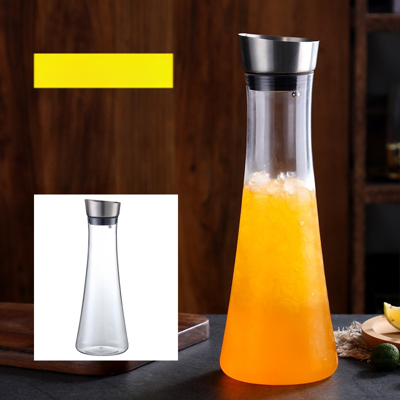 Akrilo plastikinis kaklaraiščio puodas šalto vandens butelis šalto vandens butelis kvadratinis sulčių puodas gėrimų baro virdulys restoranas citrinų puodas