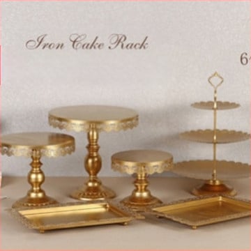 Europietiško stiliaus geležinių tortų stelažų rinkinys, vestuvių dekoravimas, desertų parduotuvė, smilkalų stovas, tortų lėkštė