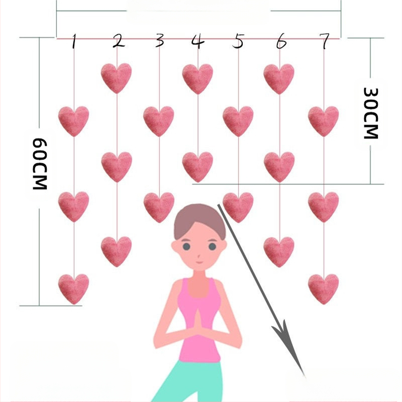 Populiarios durų užuolaidos, meilės durų užuolaidos, pertvaros, kabančios užuolaidos, mergaitiškos širdelės, korėjietiško stiliaus mielos rožinės persikinės širdelės