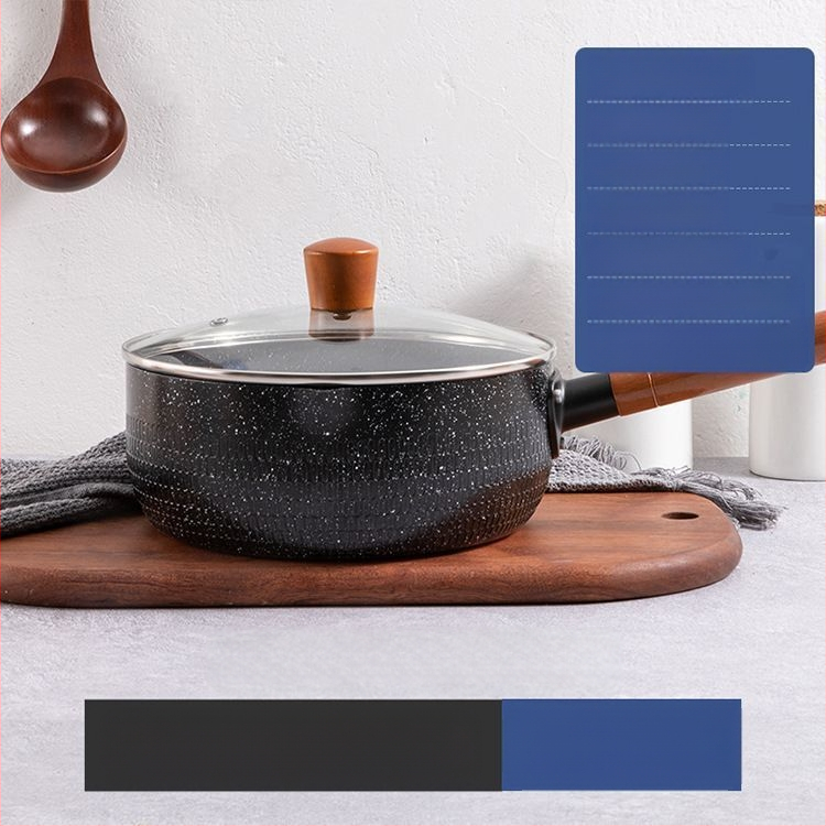 Maifan Stone japanski ravna tava za mlijeko, lonac za bebe, instant rezanci, univerzalna kućna tava s neprianjajućim dnom za kuhanje rezanaca, indukcijsko kuhalo, dodatno glačalo za hranu