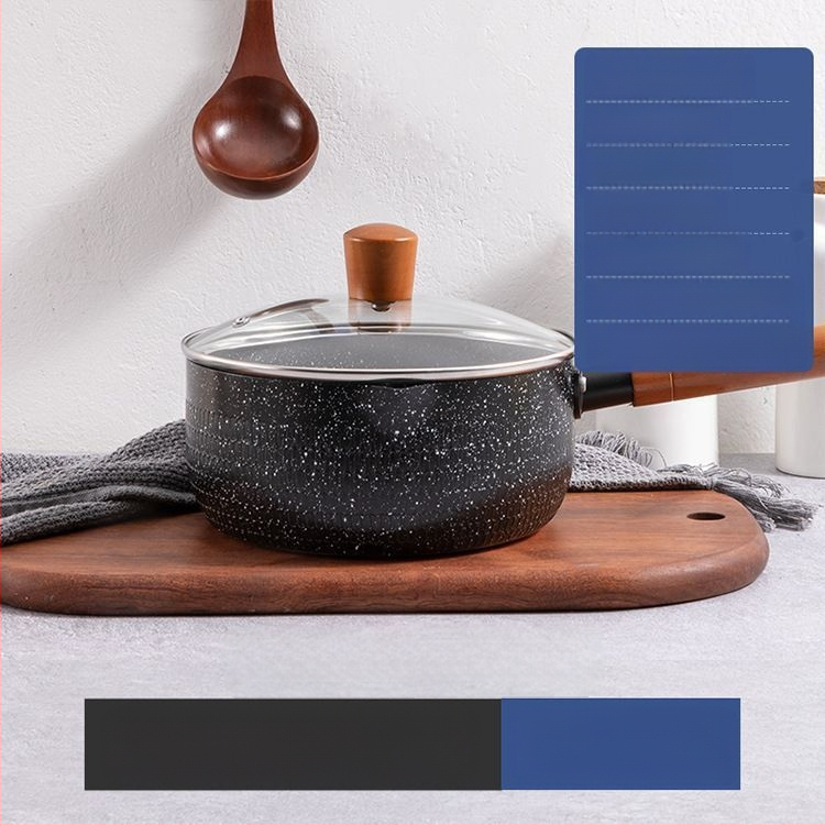 Maifan Stone japanski ravna tava za mlijeko, lonac za bebe, instant rezanci, univerzalna kućna tava s neprianjajućim dnom za kuhanje rezanaca, indukcijsko kuhalo, dodatno glačalo za hranu