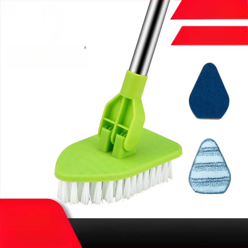 ♔ Perie de baie din plastic transfrontalieră, perie de curățare a bucătăriei, tijă telescopică din oțel inoxidabil, necesități zilnice de uz casnic, en-gros