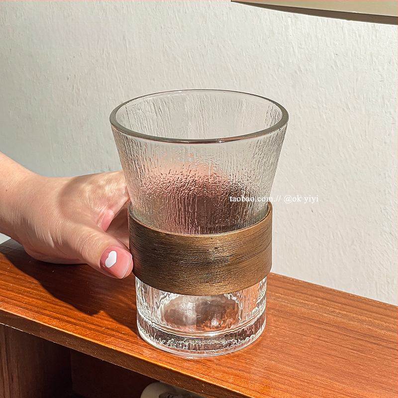 Rippuv kõrvakohvi tass, jääkülm Ameerika latte tass, läbipaistev majapidamisklaasist veetass, põletusvastane teetass, hea välimus