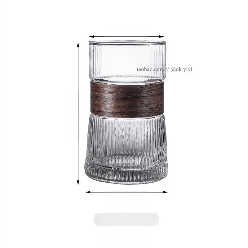 Rippuv kõrvakohvi tass, jääkülm Ameerika latte tass, läbipaistev majapidamisklaasist veetass, põletusvastane teetass, hea välimus