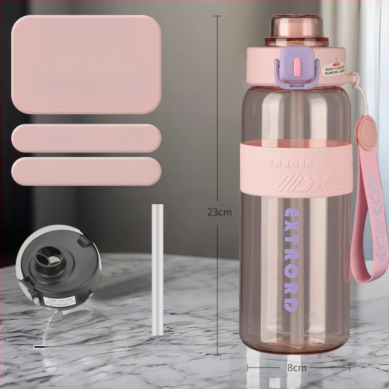2025. gada lielas ietilpības fitnesa sporta ūdens krūze, liela, lielas ietilpības plastmasas salmu krūze, āra ceļojumu plastmasas krūze, pielāgota