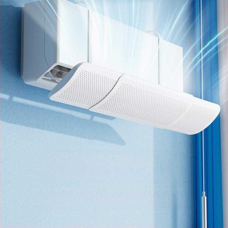 Дефлектор за климатик, щит против директен вятър, стенен монтаж, универсален въздушен отвор, водач за вятър, бебешко задържане, нов модел 2025