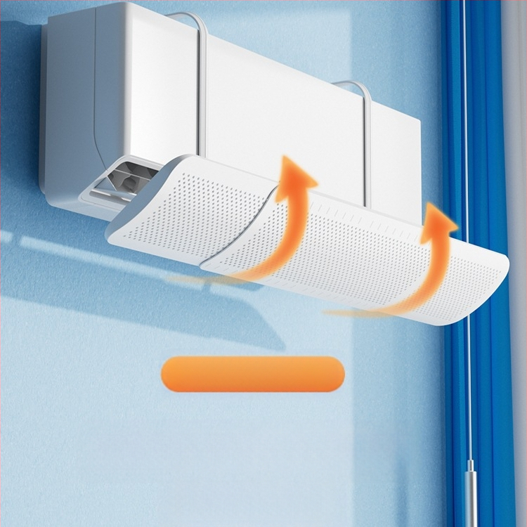 Дефлектор за климатик, щит против директен вятър, стенен монтаж, универсален въздушен отвор, водач за вятър, бебешко задържане, нов модел 2025