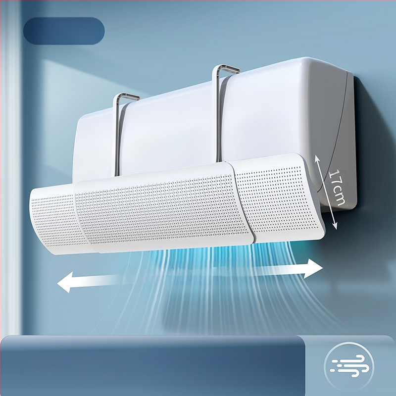 Дефлектор за климатик, щит против директен вятър, стенен монтаж, универсален въздушен отвор, водач за вятър, бебешко задържане, нов модел 2025