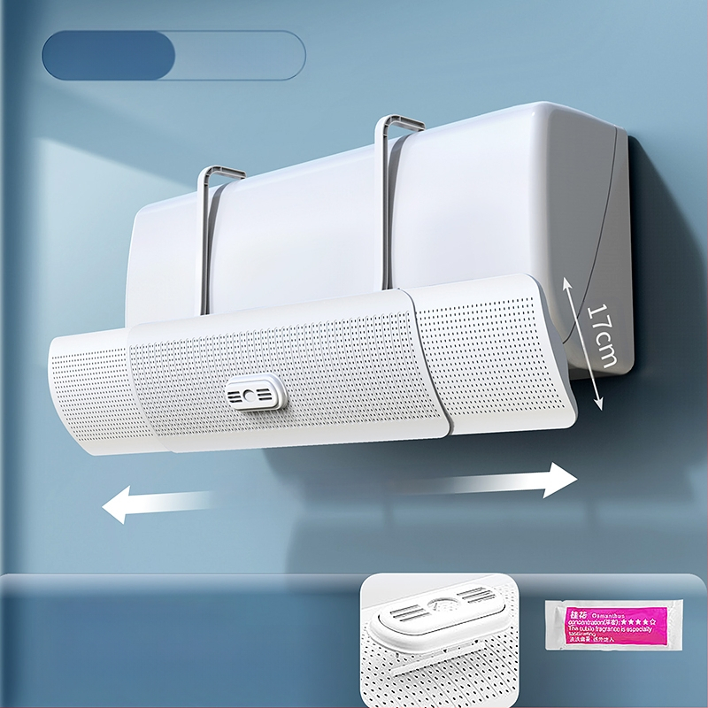 Дефлектор за климатик, щит против директен вятър, стенен монтаж, универсален въздушен отвор, водач за вятър, бебешко задържане, нов модел 2025