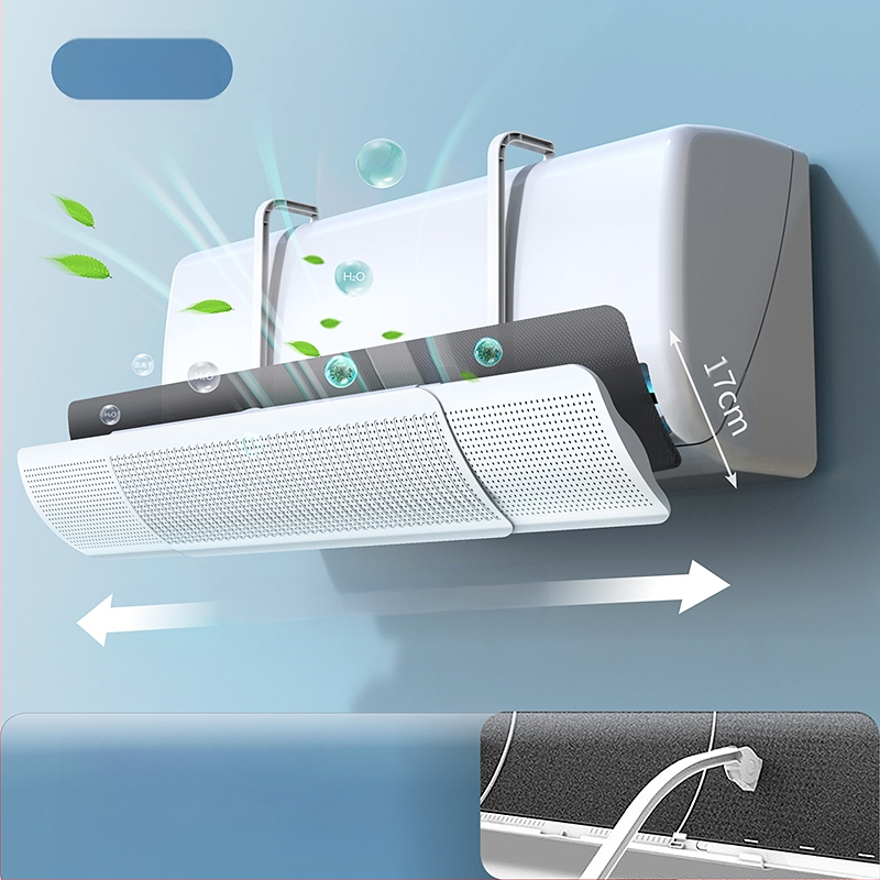 Дефлектор за климатик, щит против директен вятър, стенен монтаж, универсален въздушен отвор, водач за вятър, бебешко задържане, нов модел 2025