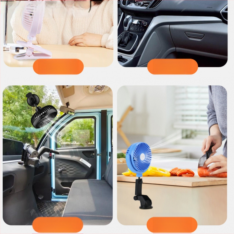 Neljarattaline iminapaga autoventilaator vaikne klambriga laadimine USB-port eakatele tõukerattale elektriline kolmerattaline auto