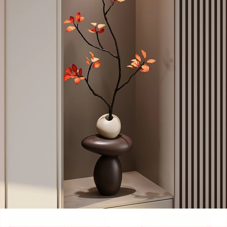 [Lemon Home] Művészeti nappali TV szekrény Padló Nagy díszek Világos Luxus Ideje futni Haladó művészet