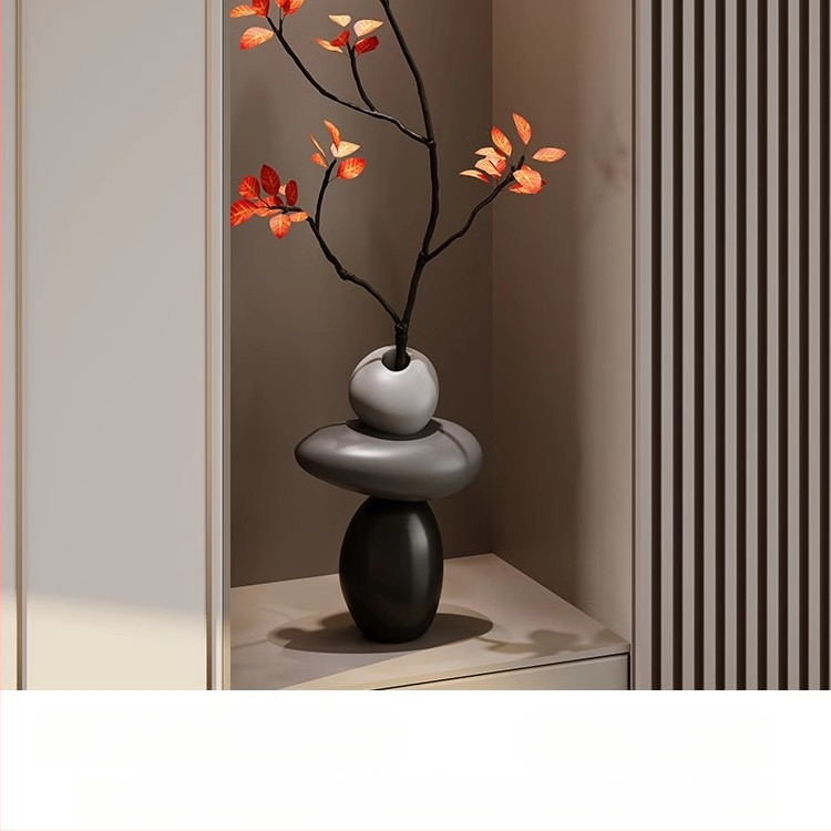 [Lemon Home] Művészeti nappali TV szekrény Padló Nagy díszek Világos Luxus Ideje futni Haladó művészet