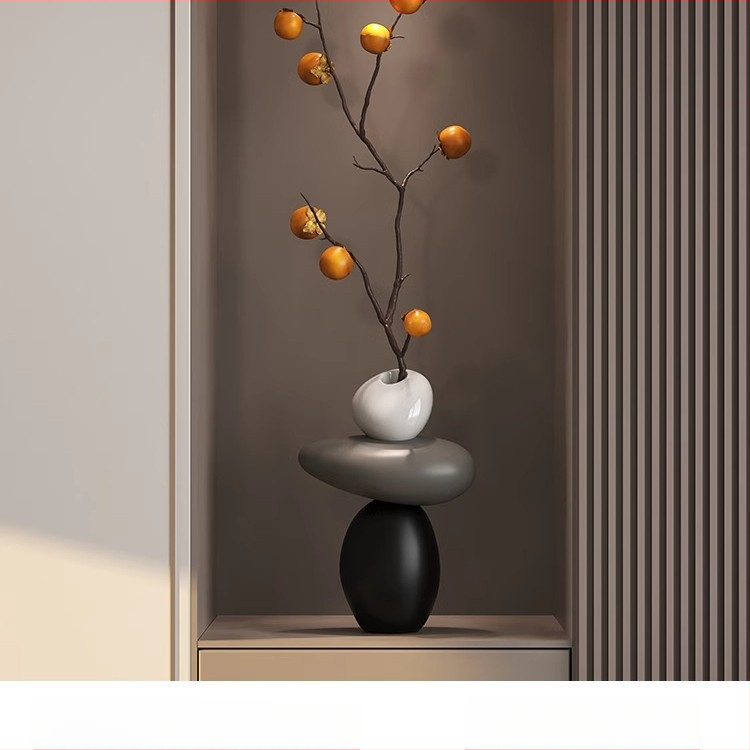 [Lemon Home] Művészeti nappali TV szekrény Padló Nagy díszek Világos Luxus Ideje futni Haladó művészet