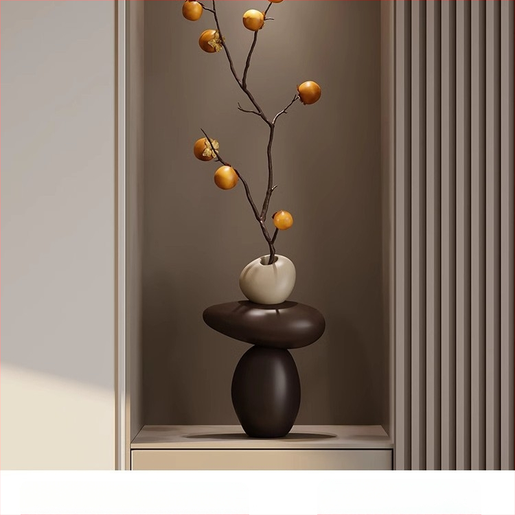 [Lemon Home] Művészeti nappali TV szekrény Padló Nagy díszek Világos Luxus Ideje futni Haladó művészet