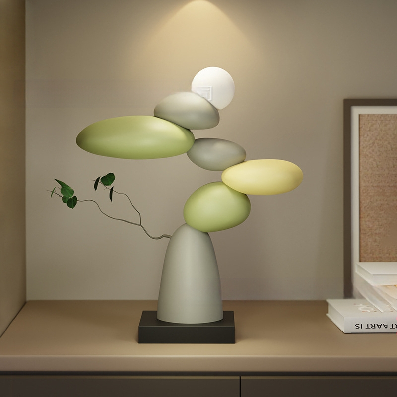 [Lemon Home] Művészeti nappali TV szekrény Padló Nagy díszek Világos Luxus Ideje futni Haladó művészet