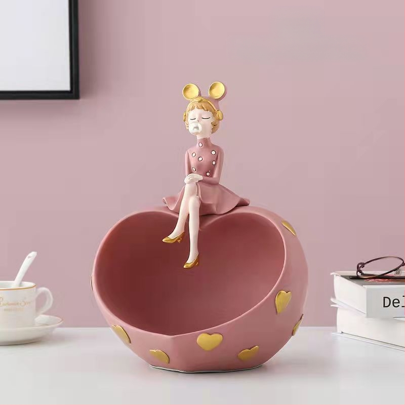 Tüdrukute mull-elutuba Armastus-televiisorikapp Elutoa telekakapi kaunistused Kodu sissepääsu panipaik Sissepääsu võtmehoidik