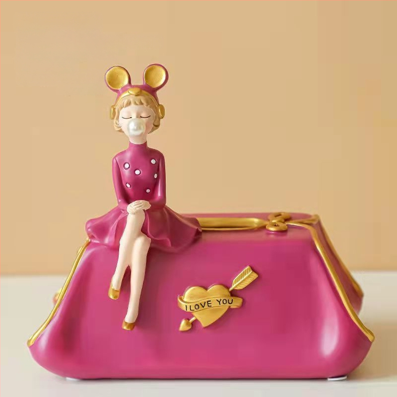 Tüdrukute mull-elutuba Armastus-televiisorikapp Elutoa telekakapi kaunistused Kodu sissepääsu panipaik Sissepääsu võtmehoidik