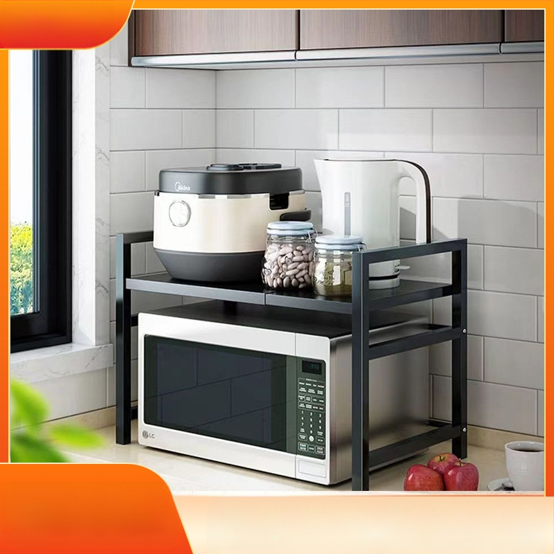 Virtuves plauktu veikala vadītājs iesaka ievelkamu sabiezinātu sabiezinātu virtuves galda rīsu plīts tējkannu mikroviļņu krāsns plauktu