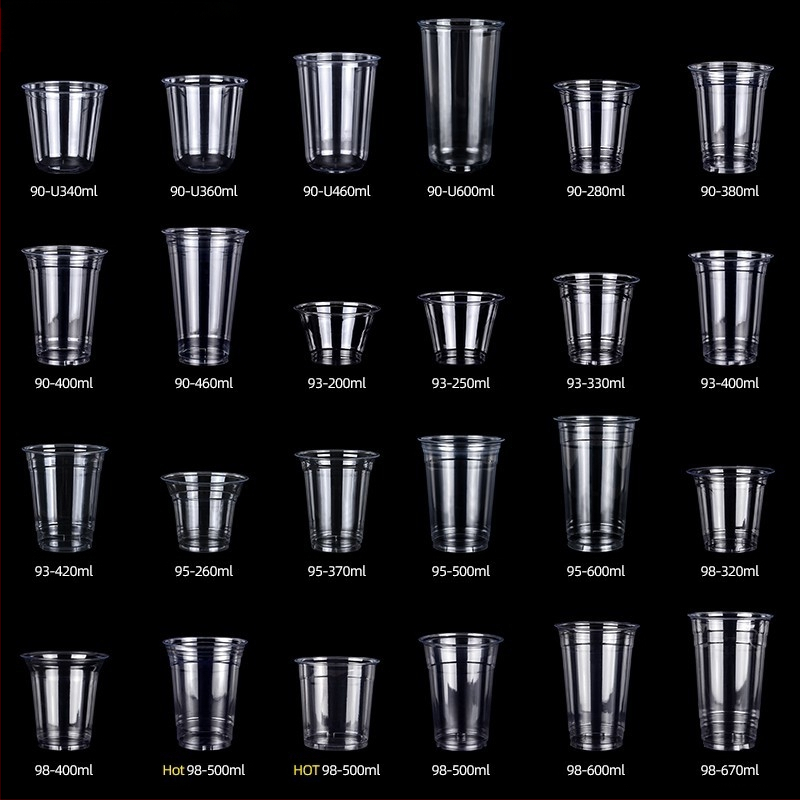[Pritaikyta] 98 kalibro vienkartiniai kavos puodeliai, šalto gėrimo puodeliai, didelio skaidrumo, naminių gyvūnėlių gėrimų puodeliai, nepralaidūs išsinešimui.