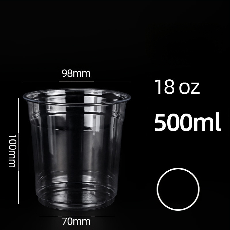 [Pritaikyta] 98 kalibro vienkartiniai kavos puodeliai, šalto gėrimo puodeliai, didelio skaidrumo, naminių gyvūnėlių gėrimų puodeliai, nepralaidūs išsinešimui.