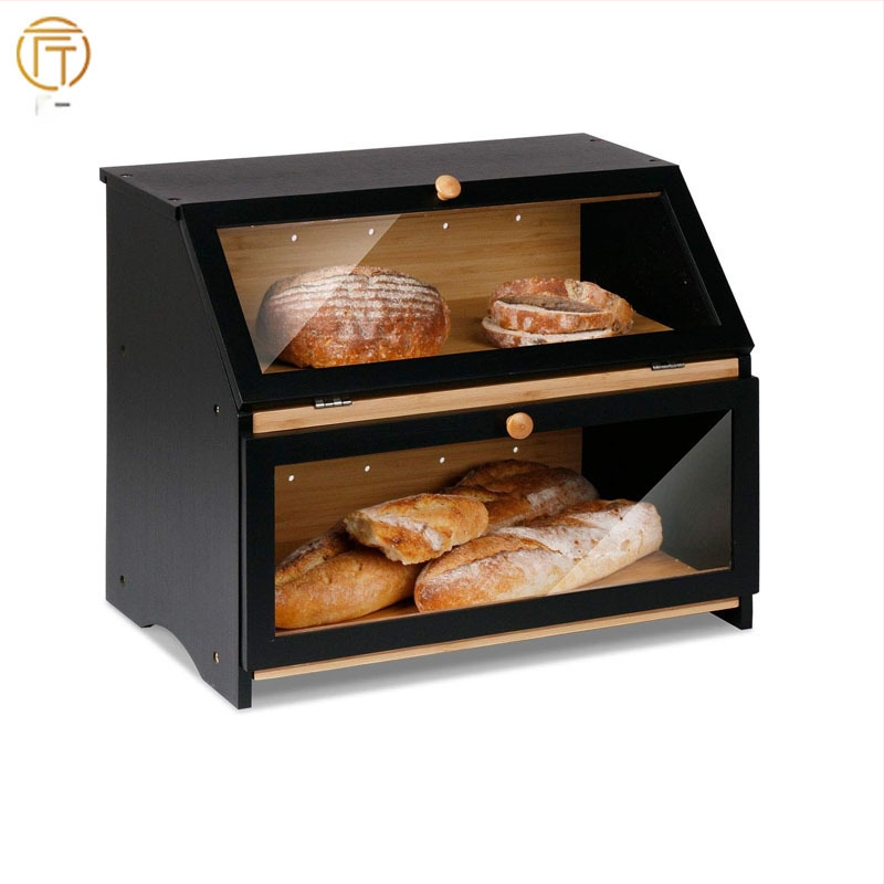 Laos Leivakast Köögileti Bambusest Leivakast Suure Mahtuvusega Leivaanum Aknaga Leivariiuliga