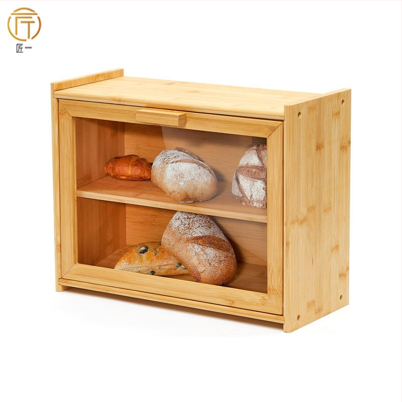 Laos Leivakast Köögileti Bambusest Leivakast Suure Mahtuvusega Leivaanum Aknaga Leivariiuliga