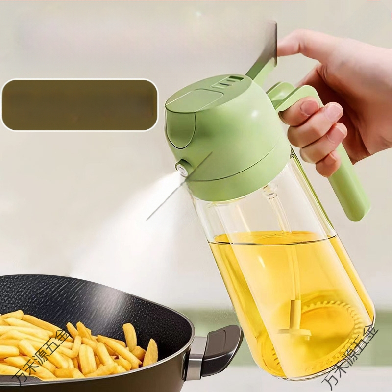 Õlipihustuspudel köögipottidele, söödava oliiviõli pihustuspudel, grillimiseks mõeldud väike klaasist õlivaba õlipott