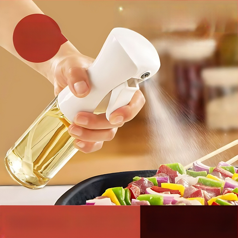 Õlipihustuspudel köögipottidele, söödava oliiviõli pihustuspudel, grillimiseks mõeldud väike klaasist õlivaba õlipott