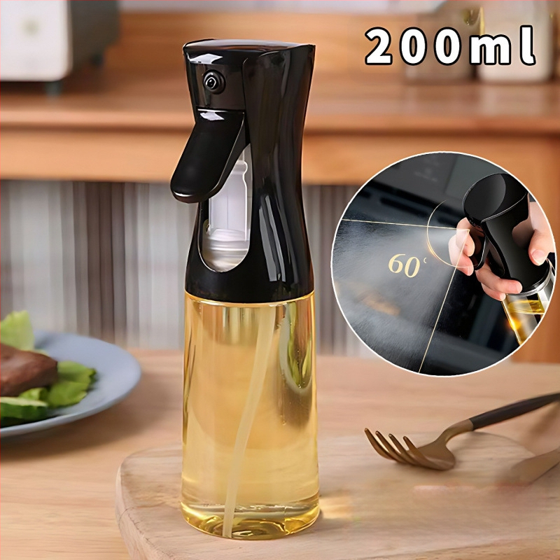 Õlipihustuspudel köögipottidele, söödava oliiviõli pihustuspudel, grillimiseks mõeldud väike klaasist õlivaba õlipott