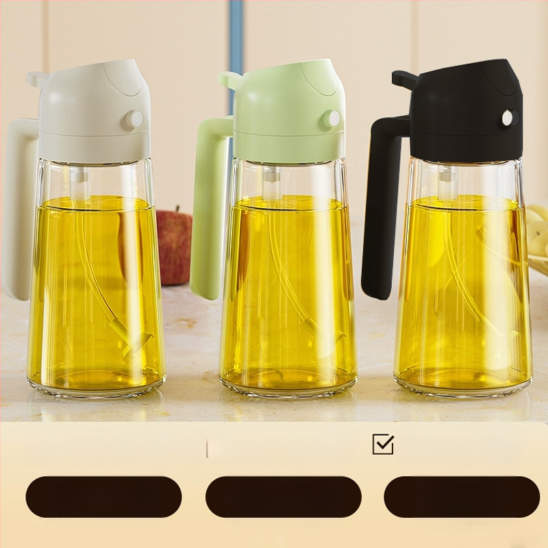 Õlipihustuspudel köögipottidele, söödava oliiviõli pihustuspudel, grillimiseks mõeldud väike klaasist õlivaba õlipott
