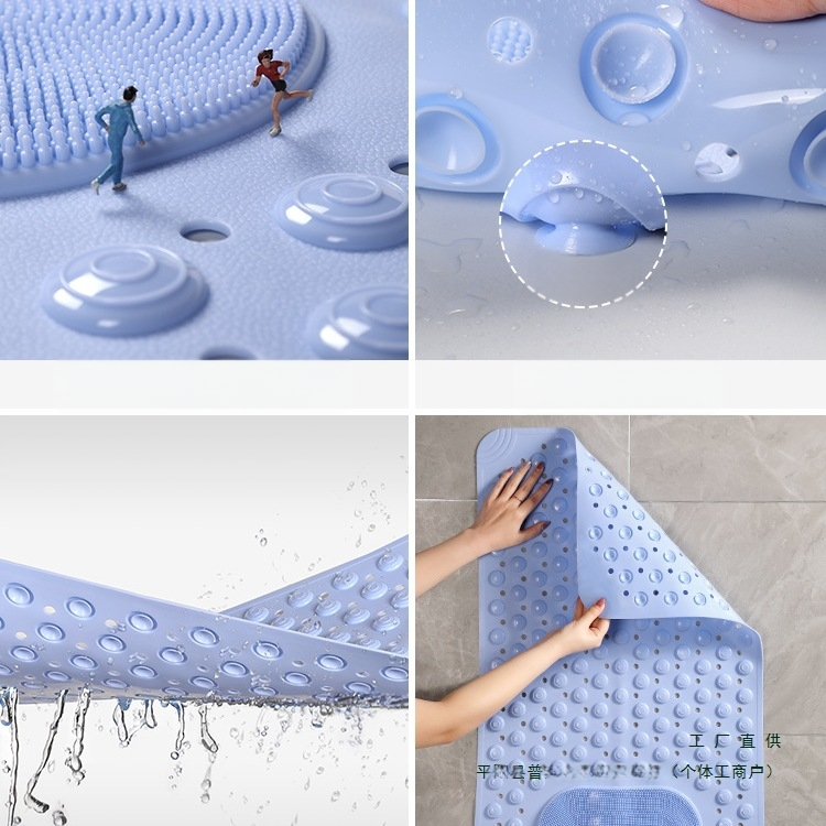 Fürdőszobai csúszásgátló szőnyeg, Zuhanyzó, Fürdőszobai fürdő vízálló lábtörlő, Szállodai WC-kád esésgátló padlószőnyeg