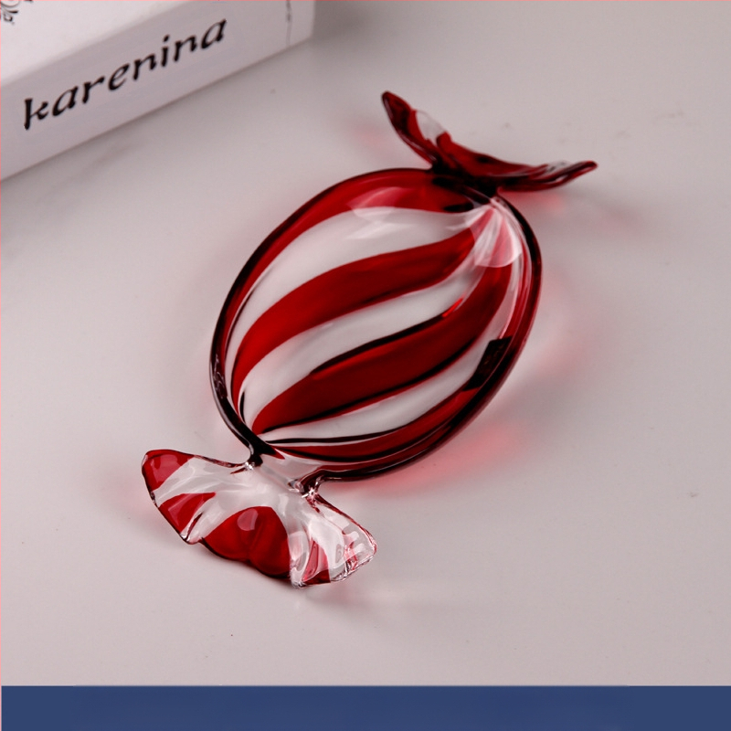 Spalvota stiklinė vaisių lėkštė Kūrybinga saldainių formos išdavimo lėkštė Saldainių lėkštė Namų apyvokos kambario džiovintų vaisių lėkštė Maisto lėkštė Vaisių lėkštė