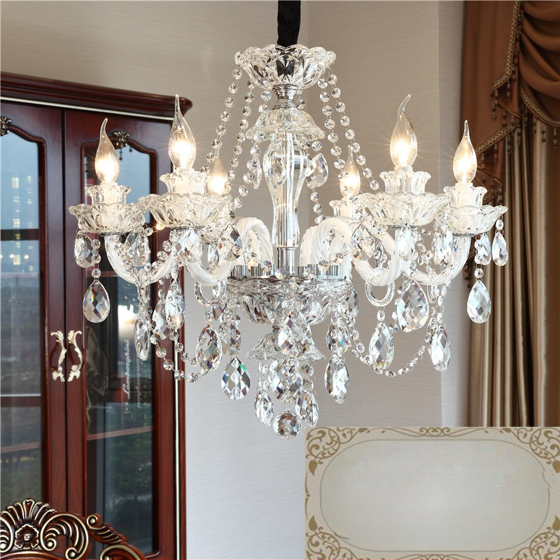 Prantsuse kreemjas kristalllühtri elutoa lamp söögitoa magamistoa kodulamp atmosfääriline luksuslik Euroopa stiilis villa esiku lamp