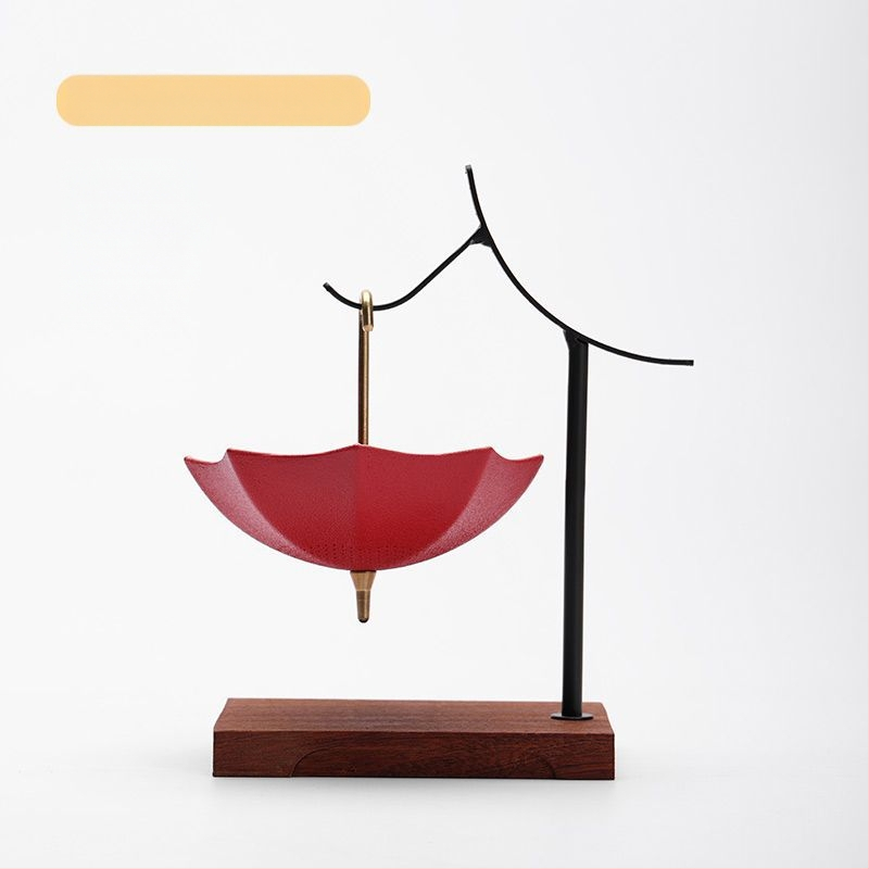 Kūrybingas mėlynas ir gėlėtas skėtis su arbatos nuotėkiu arbatos filtras keraminis arbatos filtras arbatos ceremonijos aksesuarai arbatos staliukas arbatos stalo dekoracijos papuošalai