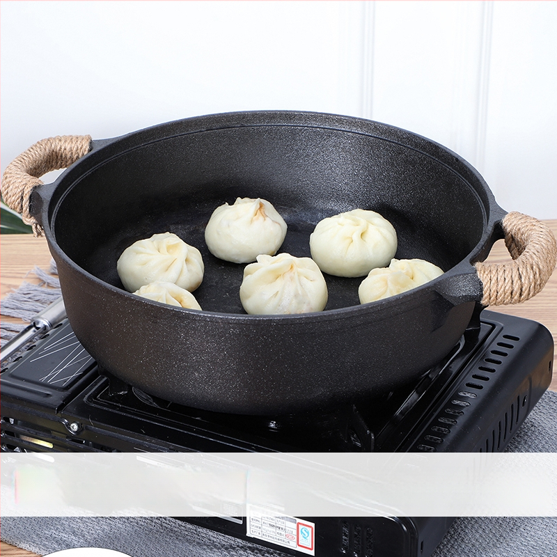 Malmist pann, majapidamises kasutatav pannkoogipann, toores praekott, pann, multifunktsionaalne praepann, toores malmist hautisepann, katmata mittenakkuva pann