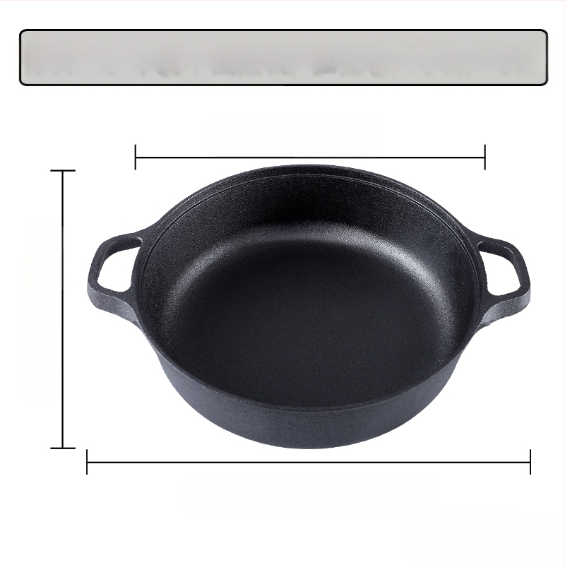 Malmist pann, majapidamises kasutatav pannkoogipann, toores praekott, pann, multifunktsionaalne praepann, toores malmist hautisepann, katmata mittenakkuva pann