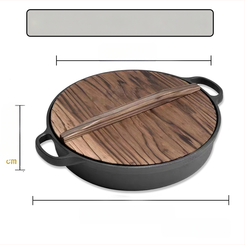 Malmist pann, majapidamises kasutatav pannkoogipann, toores praekott, pann, multifunktsionaalne praepann, toores malmist hautisepann, katmata mittenakkuva pann