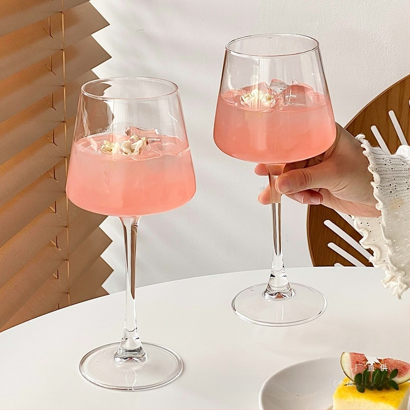 Ins Style Retro üvegpohár Bár koktélpohár Martini pohár Gyümölcsboros pohár Különleges pohár Borospohár