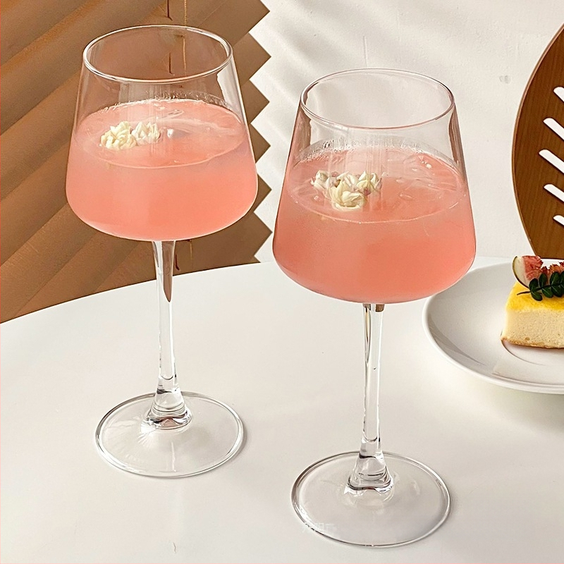 Ins Style Retro üvegpohár Bár koktélpohár Martini pohár Gyümölcsboros pohár Különleges pohár Borospohár