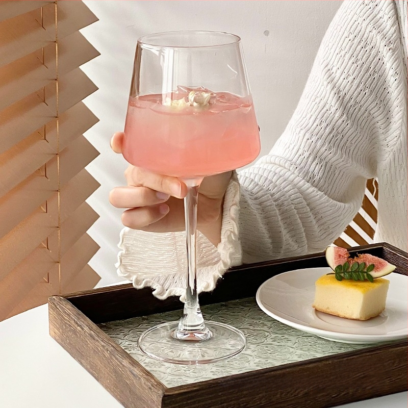 Ins Style Retro üvegpohár Bár koktélpohár Martini pohár Gyümölcsboros pohár Különleges pohár Borospohár