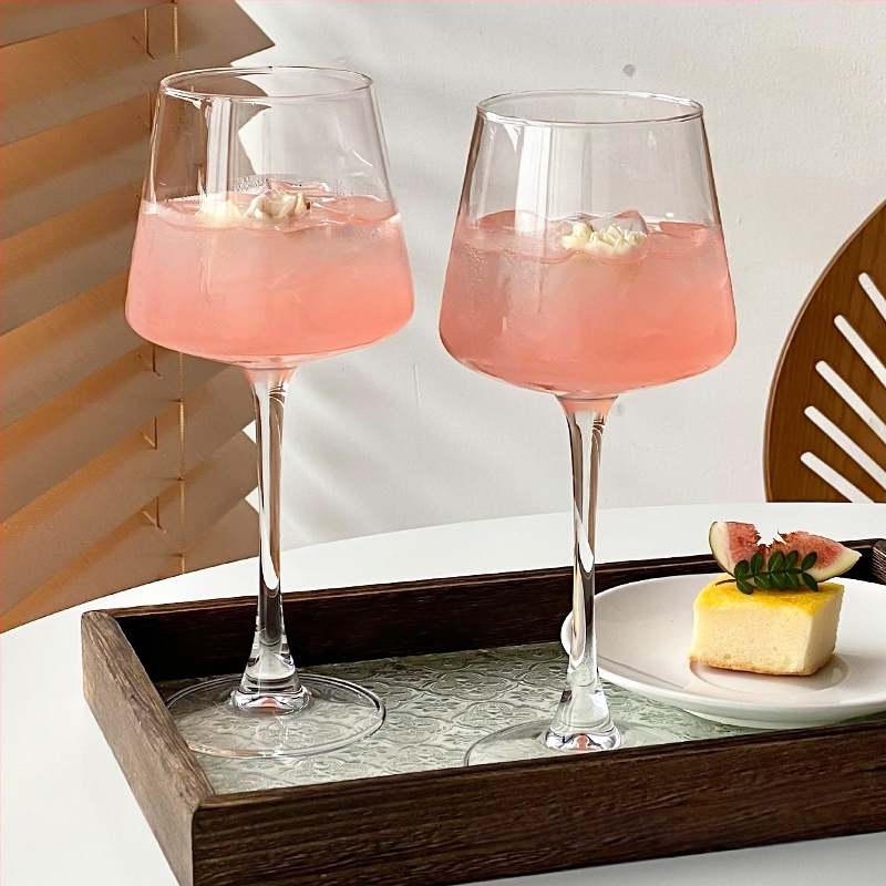 Ins Style Retro üvegpohár Bár koktélpohár Martini pohár Gyümölcsboros pohár Különleges pohár Borospohár