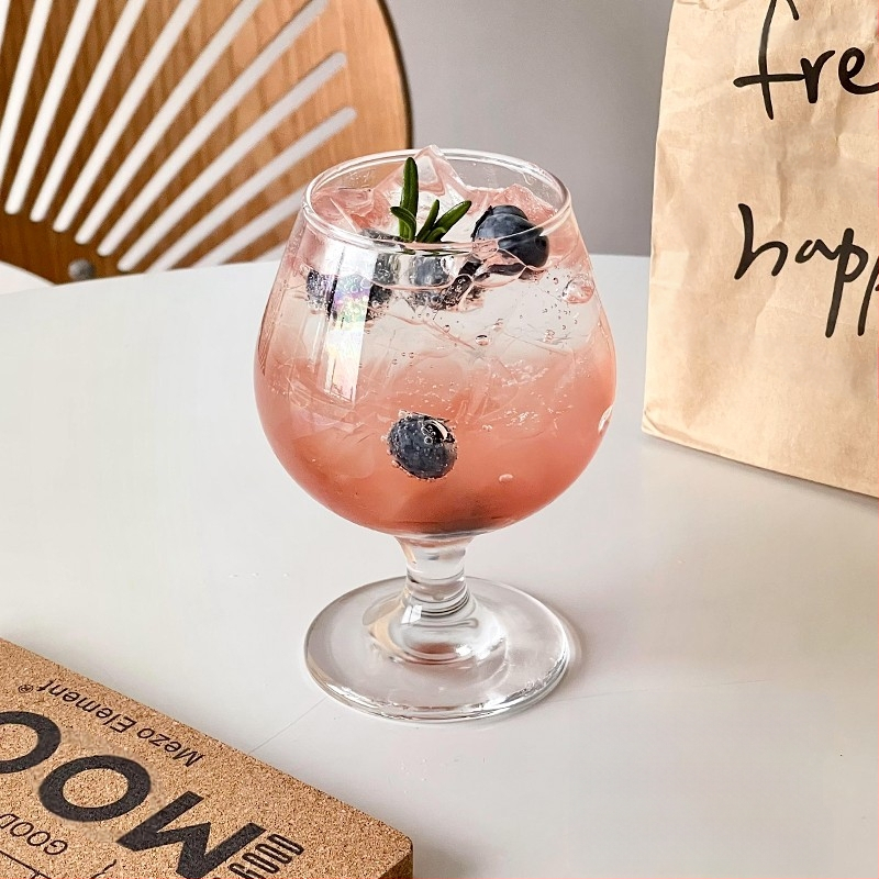 Ins Style Retro üvegpohár Bár koktélpohár Martini pohár Gyümölcsboros pohár Különleges pohár Borospohár