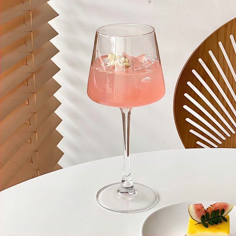 Ins Style Retro üvegpohár Bár koktélpohár Martini pohár Gyümölcsboros pohár Különleges pohár Borospohár