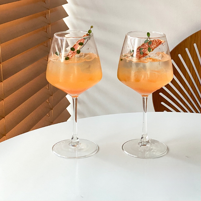 Ins Style Retro üvegpohár Bár koktélpohár Martini pohár Gyümölcsboros pohár Különleges pohár Borospohár