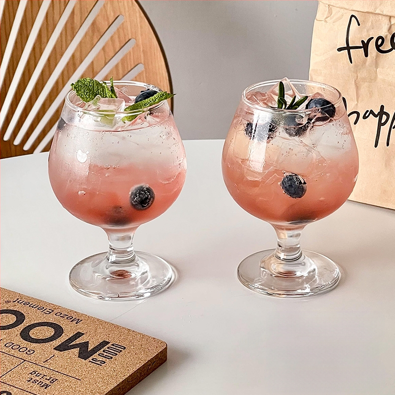 Ins Style Retro üvegpohár Bár koktélpohár Martini pohár Gyümölcsboros pohár Különleges pohár Borospohár