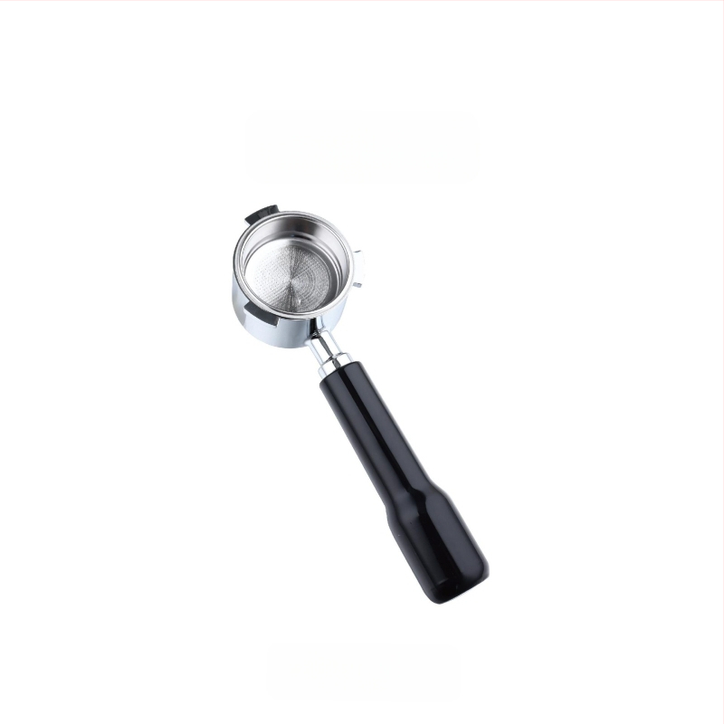 Itališko kavos aparato rankena, kavos masyvo medžio rankena, nerūdijančio plieno, trijų ausų kavos rankena, Delong, dugno neturinti rankena, 51 mm