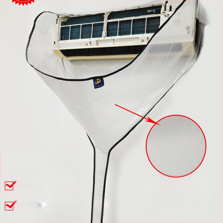 Légkondicionáló tisztító fedél fali egységekhez, Professzionális légkondicionáló tisztító vízgyűjtő zsák, Beltéri egység tisztító eszközkészlet 1-3 LE-s készülékekhez, Vízgyűjtő tölcsér