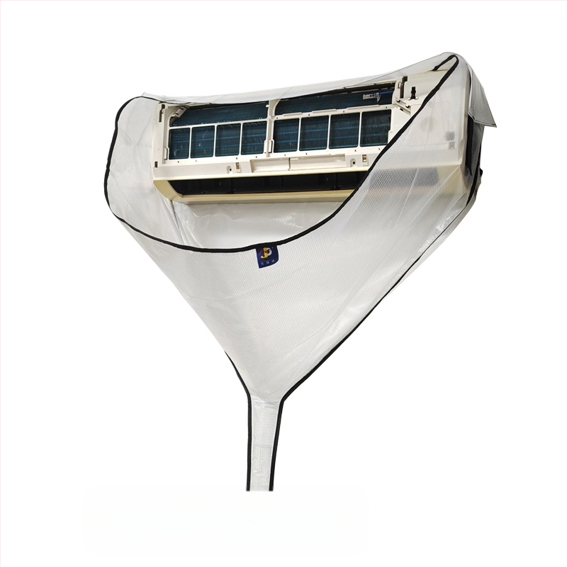 Légkondicionáló tisztító fedél fali egységekhez, Professzionális légkondicionáló tisztító vízgyűjtő zsák, Beltéri egység tisztító eszközkészlet 1-3 LE-s készülékekhez, Vízgyűjtő tölcsér